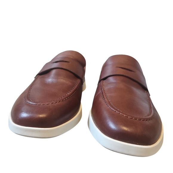 Elegant Brown Leather Slip-On Loafers main image 6